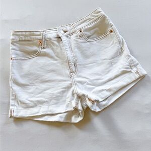 Wild Fable Women Tan Super High Rise Rolled Cuff  Mom Jean Shorts Size 6/28R